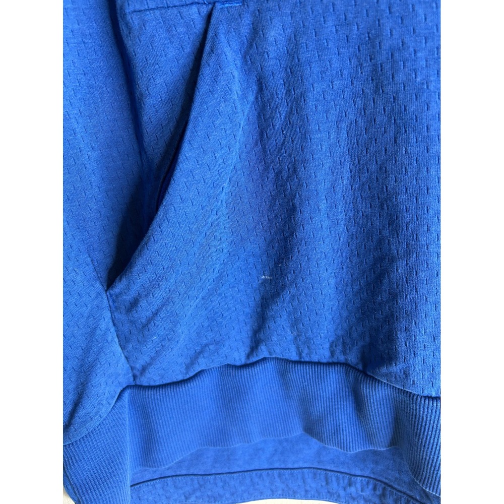 Adidas Kansas Jayhawks Mens Medium Blue Climalite Mesh Hoodie Sweatshirt KU - Picture 4 of 7